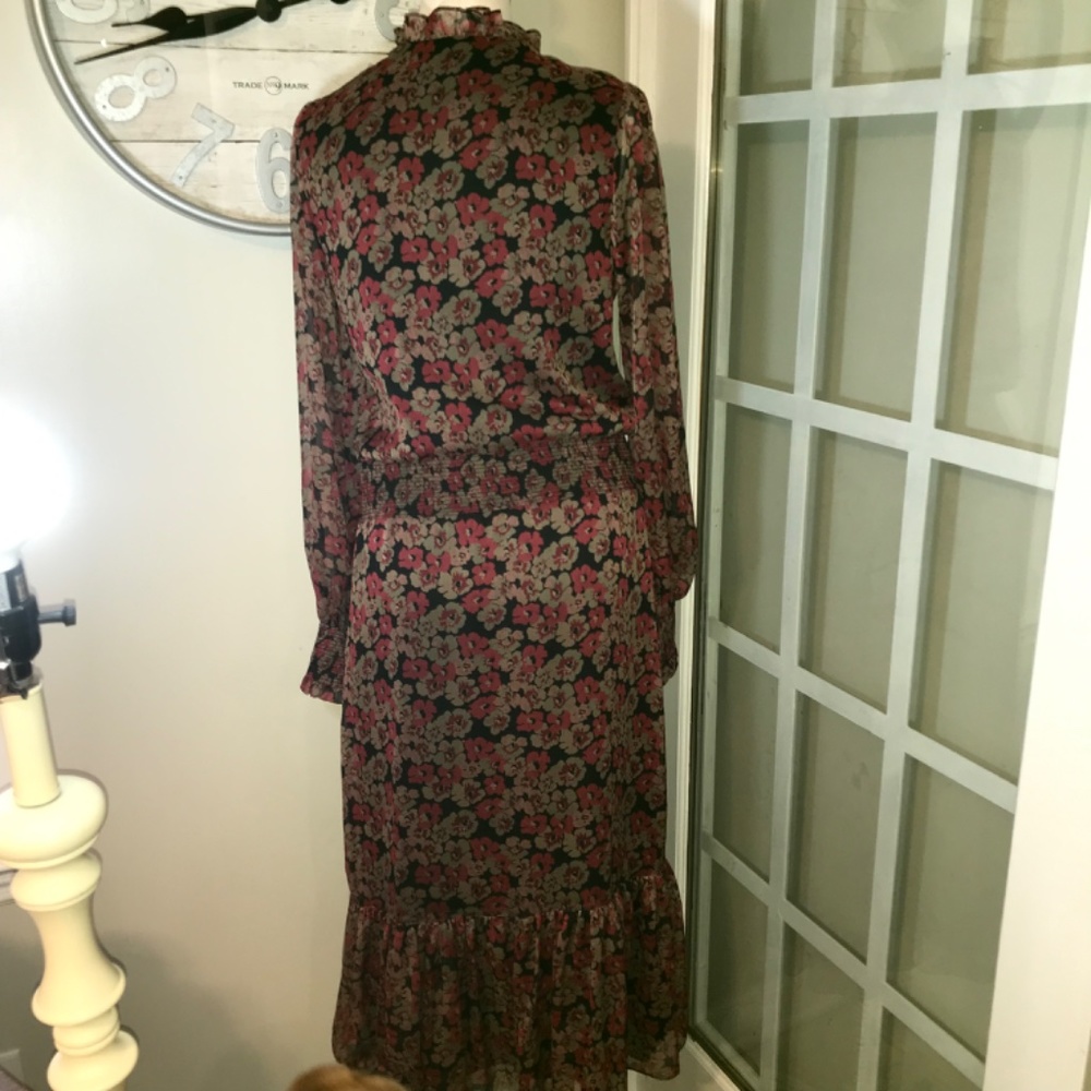 Ralph Lauren ‘cherry blossoms’ floral midi dress, size 8, great condition - Picture 8 of 16